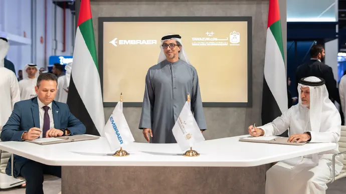 Mansour bin Zayed witnesses signing of contract to purchase C-390 Millennium aircraft for UAE Air Force