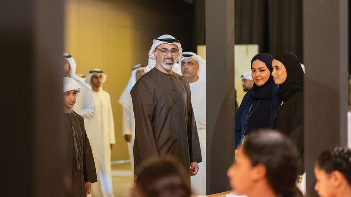 Khaled bin Mohamed bin Zayed attends Abu Dhabi Government Ramadan evening