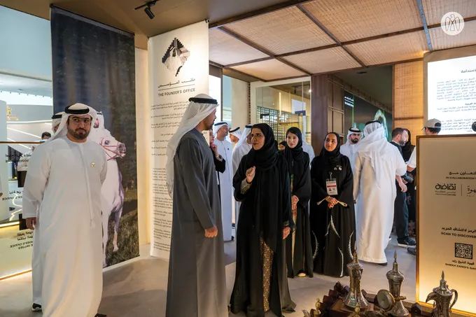 Theyab bin Mohamed bin Zayed visits 23rd Abu Dhabi International Hunting and Equestrian Exhibition