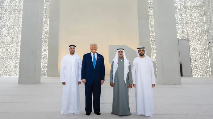 US President visits the Abrahamic Family House in Abu Dhabi