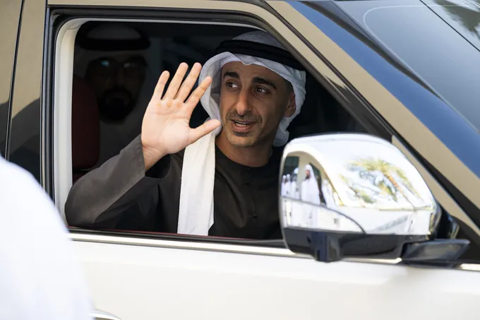 Hamdan bin Mohamed bin Zayed attends wedding reception of Sultan and Abdullah Ahmed Al Junaibi