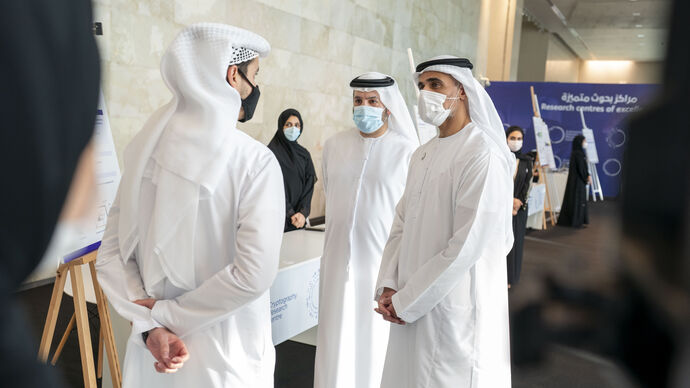 Khaled bin Mohamed meets participants of ATRC NexTech Programme