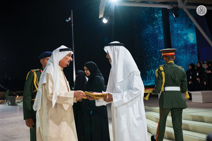 Humaid bin Rashid Al Nuaimi attends Commemoration Day ceremony at Wahat Al Karama in Abu Dhabi