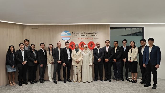 Environment Agency – Abu Dhabi delegation visits Singapore to exchange knowledge on sustainability and environmental innovation