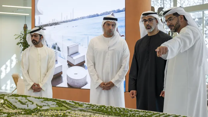 خالد بن محمد بن زايد يشهد إطلاق مشروع "مرسى السعديات" على مساحة إجمالية تبلغ 6.4 مليون متر مربع بقيمة 100 مليار درهم
