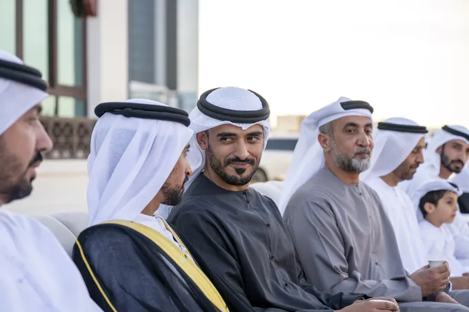 Zayed bin Mohamed bin Zayed attends Humaid Said Humaid Al Raqraqi Al Mazrouei wedding reception