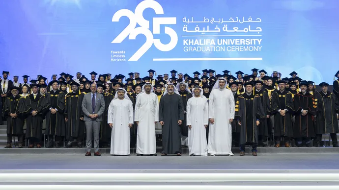 Under the patronage of the UAE President, Khaled bin Mohamed bin Zayed attends Khalifa University 2025 graduation ceremony