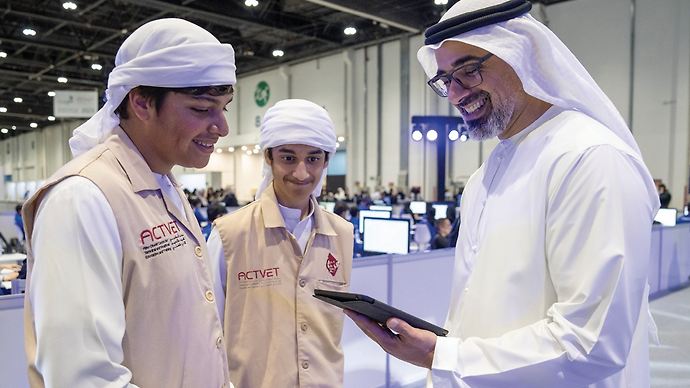 Khaled bin Mohamed bin Zayed visits 14th EmiratesSkills National Competition