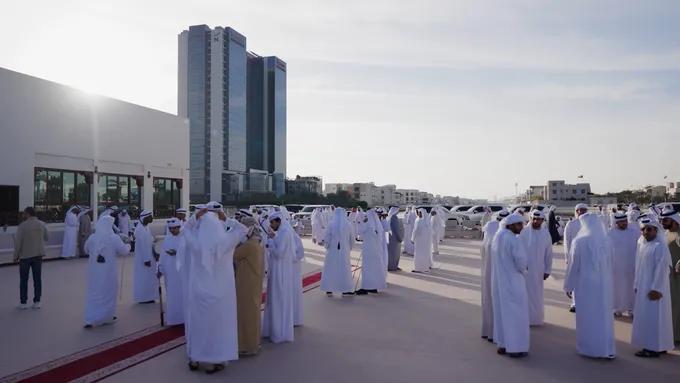 Zayed bin Mohamed bin Zayed attends Humaid Said Humaid Al Raqraqi Al Mazrouei wedding reception