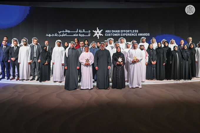Khaled bin Mohamed bin Zayed honours winners of inaugural Abu Dhabi Effortless Customer Experience Awards