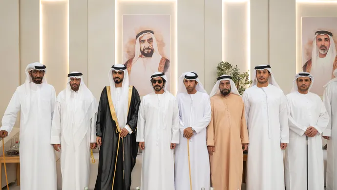 Khalifa bin Tahnoon bin Mohammed attends Ahmed Khalfan Al Dhaheri wedding reception