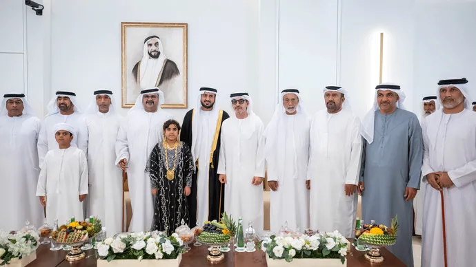 هزاع بن زايد يحضر حفل استقبال بمناسبة زفاف سعيد راشد سعيد النعيمي