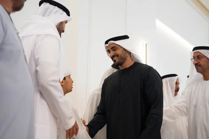 Zayed bin Mohamed bin Zayed attends Al Shehhi and Al Suwaidi wedding reception