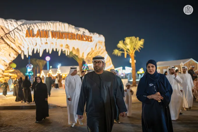 Mohammed bin Hamdan bin Zayed attends opening of Al Ain Winterland at Hazza bin Zayed Stadium