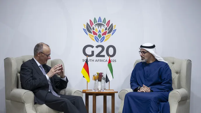 Crown Prince of Abu Dhabi meets Chancellor of Germany at G20 Summit