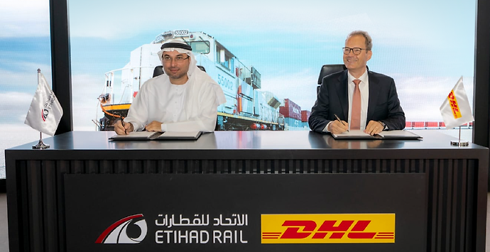 Etihad Rail DHL Global Forwarding partnership