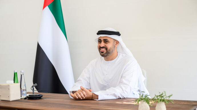 Theyab bin Mohamed bin Zayed meets Emirates Polio Campaign members