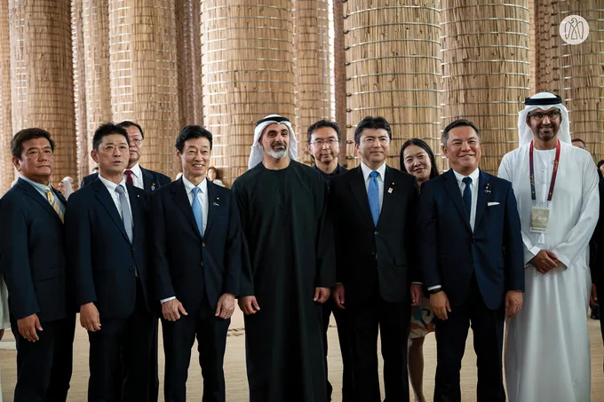 On the sidelines of UAE Day celebrations at Expo 2025 Osaka, Crown Prince of Abu Dhabi meets members of Japanese Parliament and UAE–Japan Society