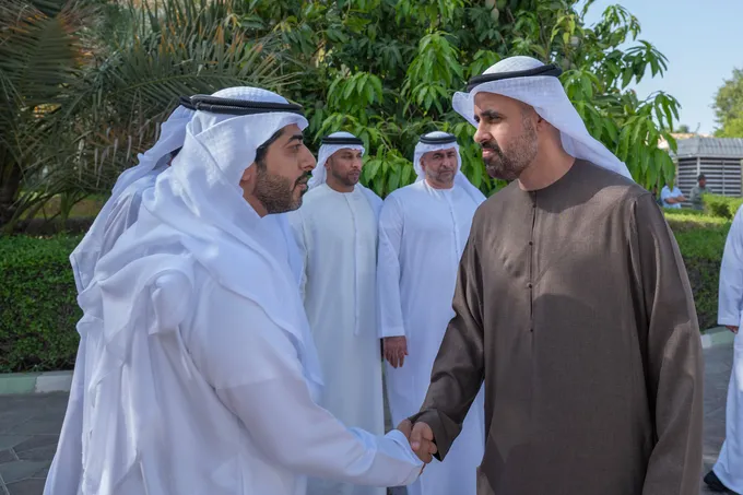 Theyab bin Mohamed bin Zayed offers condolences on the passing of Amna Ahmed Al Dhaheri