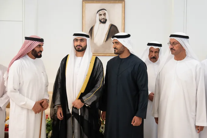 Zayed bin Mohamed bin Zayed attends Al Shehhi and Al Suwaidi wedding reception