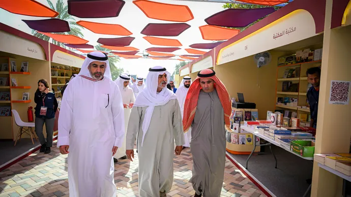 Nahyan bin Mubarak visits Al Dhafra Book Festival 2026