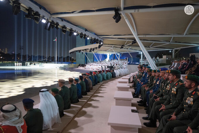 Humaid bin Rashid Al Nuaimi attends Commemoration Day ceremony at Wahat Al Karama in Abu Dhabi