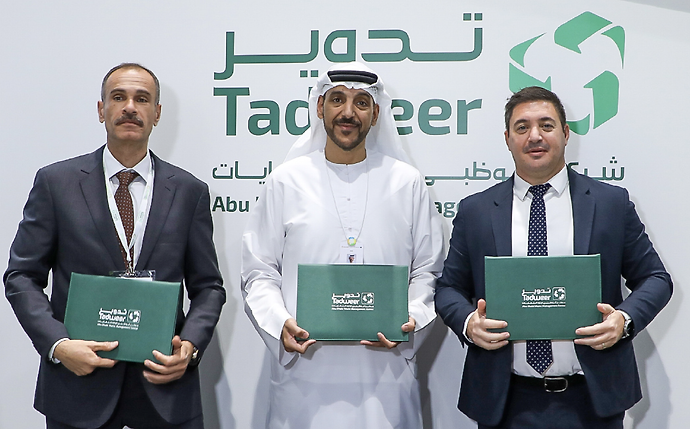 Tadweer signs five operations contracts with a total value of over AED 2 billion
