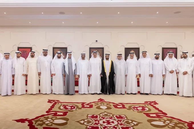 Hazza bin Zayed attends Zayed Saeed Al Ghafli wedding reception