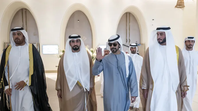 Khalifa bin Tahnoon bin Mohammed attends reception for Al Mansouri weddings