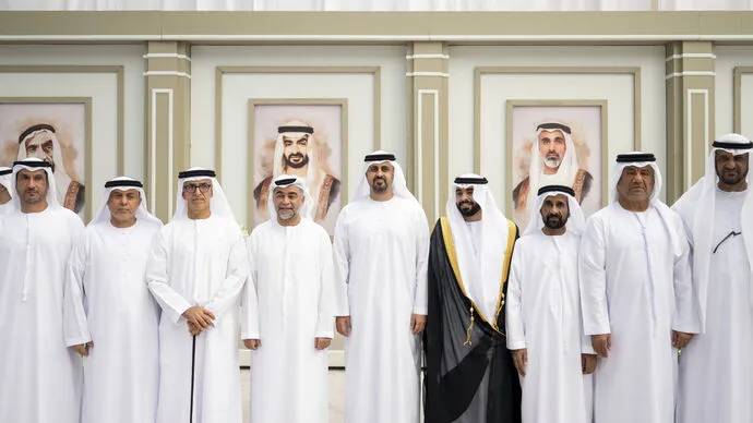 Theyab bin Mohamed bin Zayed attends Mohammed Ali Alblooshi wedding reception