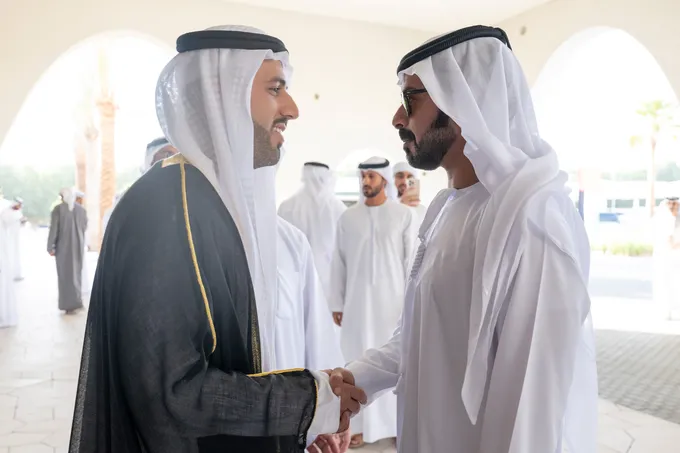 Khalifa bin Tahnoon bin Mohammed attends wedding reception of Mohamed Younis Haji Al Khoori