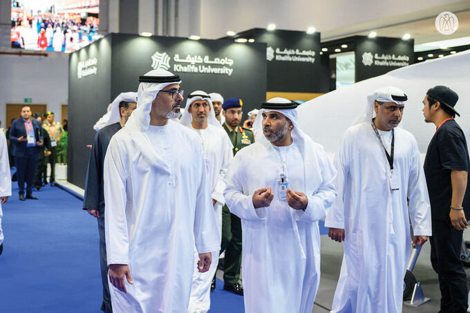 Khaled bin Mohamed bin Zayed visits UMEX and SimTEX