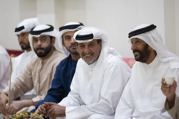 Mohammed bin Hamdan bin Zayed attends Zayed Khalifa Al Mehairbi wedding reception