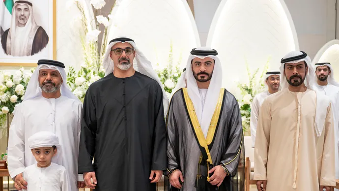 Khaled bin Mohamed bin Zayed attends Mohamed Ahmad Ali Al Hashimi wedding reception