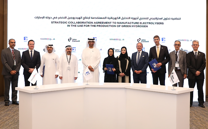 ADNOC partners with John Cockerill Hydrogen and Strata Manufacturing to strengthen domestic hydrogen production capabilities