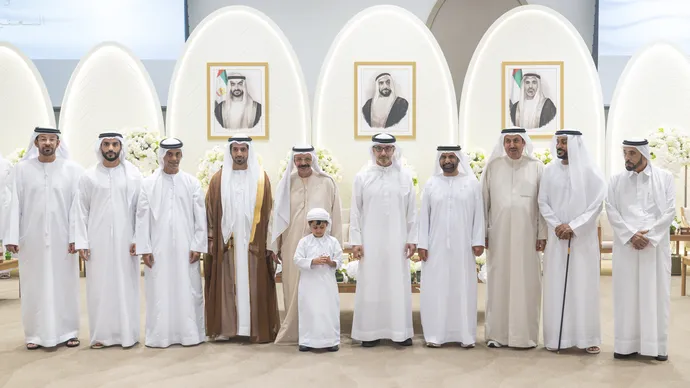 Hazza bin Zayed attends Al Dhaheri and Al Otaiba wedding in Abu Dhabi
