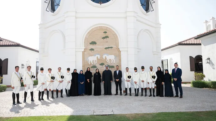 خالد بن محمد بن زايد يزور مدرسة &quot;أبوظبي للفنون الفروسية الأميرية&quot; في جزيرة الجبيل