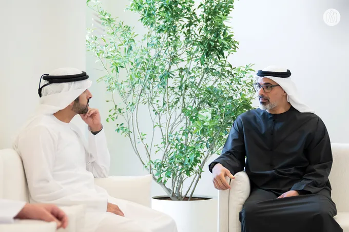 Khaled bin Mohamed bin Zayed meets Hamdan bin Mohammed bin Rashid