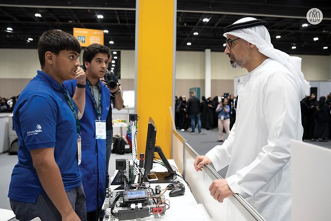 Khaled bin Mohamed bin Zayed visits 14th EmiratesSkills National Competition