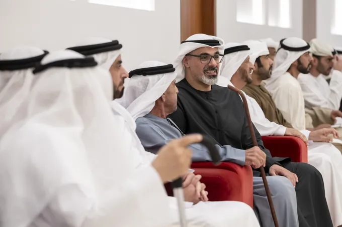 Khaled bin Mohamed bin Zayed attends Zayed Abdullah Al Hashmi wedding reception