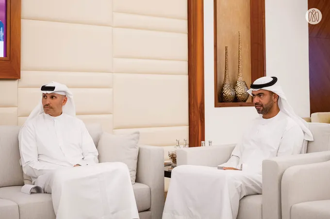 Khaled bin Mohamed bin Zayed meets McLaren Racing CEO