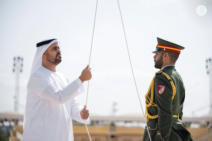 Theyab bin Mohamed bin Zayed attends silent prayer at Wahat Al Karama
