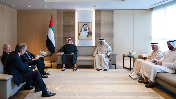 Khaled bin Mohamed bin Zayed meets board members of XRG