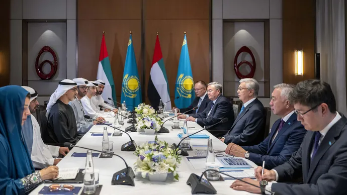 Crown Prince of Abu Dhabi meets President of Kazakhstan on sidelines of BRICS Summit