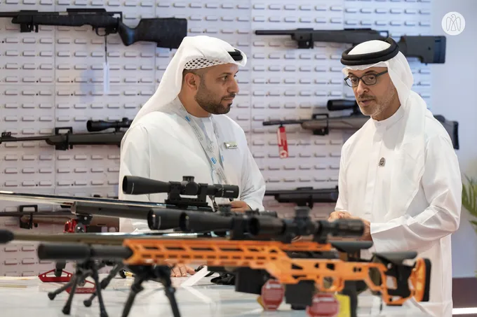 Hazza bin Zayed visits 23rd Abu Dhabi International Hunting and Equestrian Exhibition