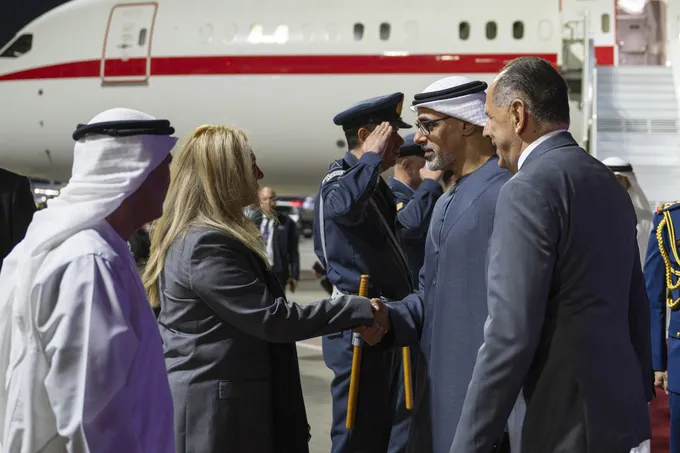 Crown Prince of Abu Dhabi arrives in Athens on official visit to Greece