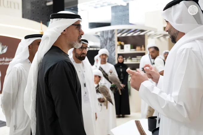 Khaled bin Mohamed bin Zayed visits Abu Dhabi International Hunting and Equestrian Exhibition (ADIHEX)