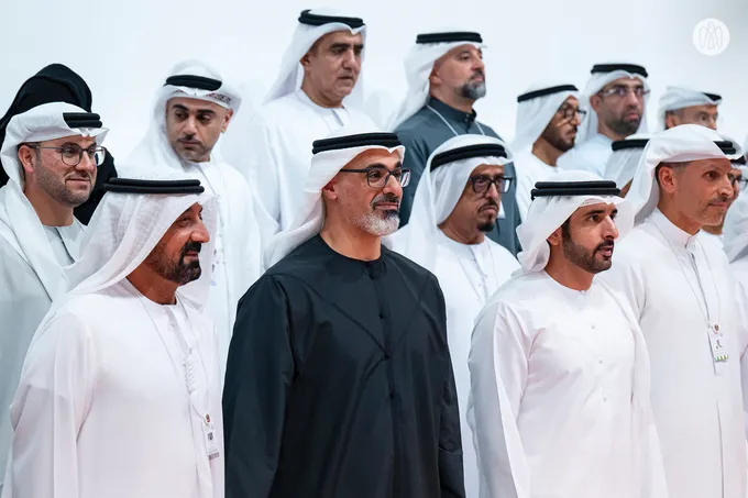 Khaled bin Mohamed bin Zayed meets Hamdan bin Mohammed bin Rashid