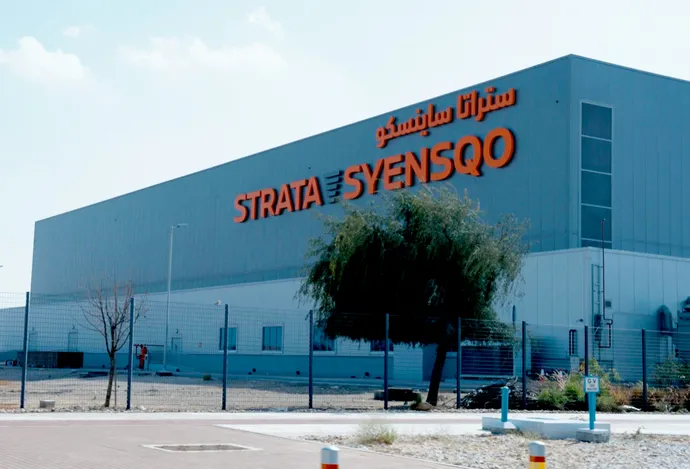 Strata Syensqo produces advanced materials for aerospace components, at its facility in the Al Ain region