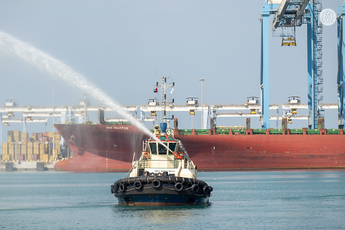 The UAE President inaugurates Khalifa Port expansion